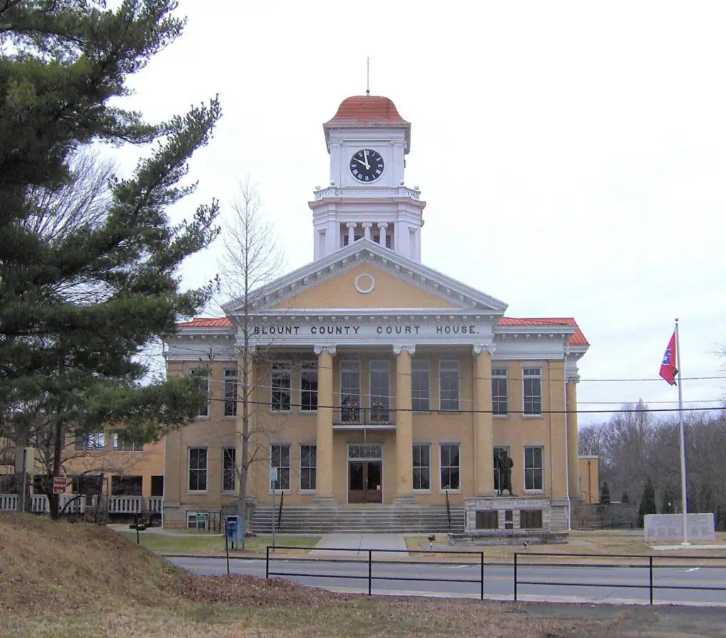 Blount County Courthouse in downtown Maryville, Tennessee